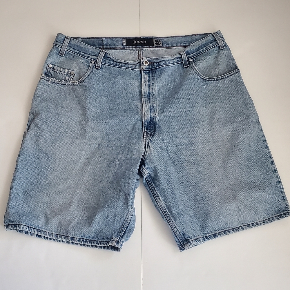 Levis Silver Tab Shorts Mens Size 38 Blue Denim Jorts Baggy Vintage 90s USA